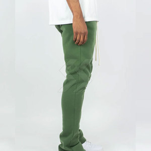 Pantalones de hombre de calidad superior con logotipo personalizado para uso en exteriores, ropa deportiva personalizada lavada, pantalones de chándal apilados para hombre - Product Image 5