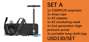 Bộ dụng cụ lặn biển, bình dưỡng khí, bình khí lặn bằng nhôm, thiết bị thở, bình khí mini 0.5L, bộ bình khí lặn - Product Image 3