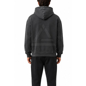 Sweats à capuche effet délavé style vintage, tissu lavé au toucher doux, parfaits pour le streetwear, les tenues décontractées et la mode quotidienne. - Product Image 4