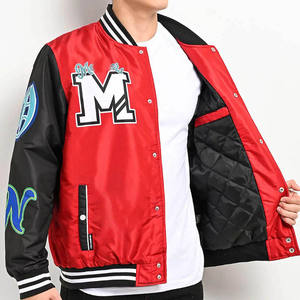 Veste en satin pour femmes, veste bomber légère et brillante, manches longues, vêtements décontractés, fermeture éclair, streetwear, tendance, manteau - Product Image 3