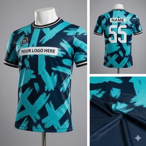 Camiseta de Fútbol para Hombre, Versión para Fanáticos, Manga Corta, Personalizable con Nombre, para el Día del Partido, Entrenamiento, Uso Casual, Servicio OEM - Product Image 4
