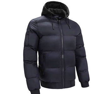 Chaquetas Acolchadas Impermeables con Capucha, Lisas y Teñidas, Ropa Casual de Calle, Prendas de Moda, Acolchado, Novedad en Oferta - Product Image 1