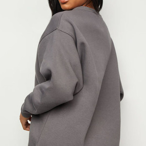 Sudadera informal de manga larga para mujer, ropa de calle de alta calidad, sudadera con cuello redondo, personalizada, ODM, venta al por mayor - Product Image 6