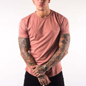 Camiseta personalizada 100% algodón para hombre, ropa informal de gran tamaño con hombros caídos, Camiseta corta ajustada en blanco para hombre - Product Image 3