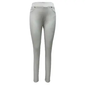 Pantalon legging décontracté en nylon et spandex anti-rides pour femmes - Product Image 1