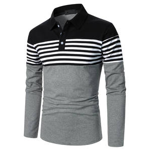 Polos de manga corta de secado rápido de alta calidad para hombre Plus XL Casual botón personalizado Spandex tela bordado Polos - Product Image 2