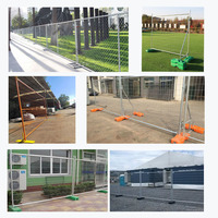 Clôture de chantier temporaire de haute qualité Fangxin 1,8 x 2,1 m, norme australienne, en acier revêtu de PVC, imperméable, facile à assembler