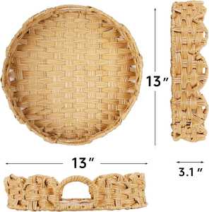 Plateau rond en osier festonné StorageWorks - Product Image 3