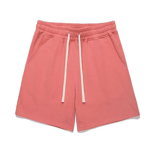 Pantalones Cortos Deportivos de Felpa Francesa 100% Algodón de Alta Calidad para Hombre, Logotipo Personalizado, Casual, Talla Grande, Ecológicos, con Estampado Sólido - Product Image 5