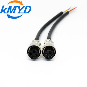 ขั้วต่อสายไฟแบบ GX16 สำหรับงานการบิน ตัวเมีย 4 ขา พร้อมสายเคเบิลยาว 150 มม. สำหรับไฟเวที LED โมดูลจอแสดงผล และระบบควบคุม - Product Image 2