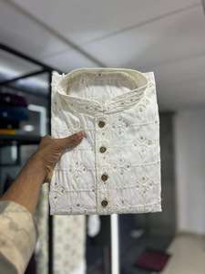 ชุดนอน Kurta สำหรับผู้ชายดีไซน์เนอร์เครื่องแต่งกายพื้นเมืองอินเทรนด์ใส่สบายเหมาะสำหรับสวมใส่แฟชั่น - Product Image 2