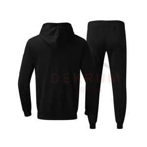 Dernier design de survêtement d'hiver à capuche pour homme, 100% coton, logo personnalisé, faible MOQ, vente en gros - Product Image 2