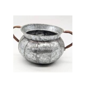 ชามเสิร์ฟอาหารชุบสังกะสีแบบเรียบง่ายพร้อมด้ามจับแบบโบราณชามอาหารสไตล์ญี่ปุ่น - Product Image 1