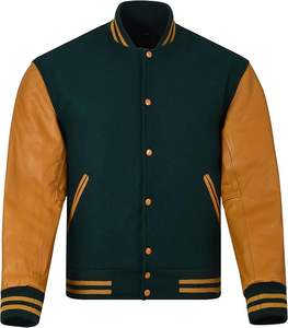 Chaqueta Varsity Americana Personalizada para Hombre 2025, Cuello Alto de Lana, Deportiva de Invierno, Reversible, Resistente al Viento, con Logotipo Frontal - Product Image 5