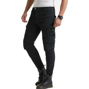 Pantalon en jean pour moto de qualité supérieure pour homme, % coton, confortable, respirant, protection d'armure, vêtements de course moto - Product Image 5