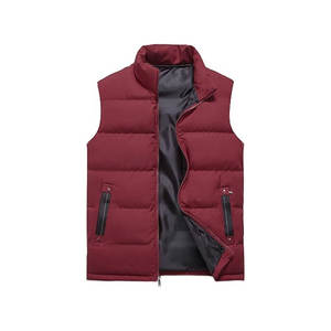 Veste sans manches pour homme épaissie chaude gilet à bulles personnalisé avec poches - Product Image 5
