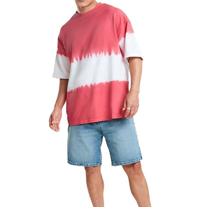 2025 mejor calidad Unisex 100% algodón estampado suelto ajuste camiseta algodón pesado 220 Gsm algodón liso camiseta de gran tamaño para hombres - Product Image 4