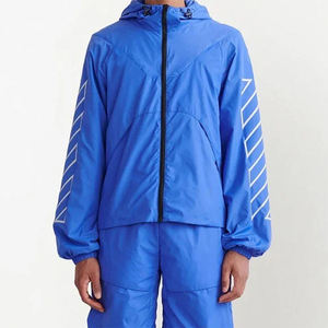 Vente chaude Nouvelle Mode Unisexe Bomber Coupe-Vent En Nylon Ensemble Casual Coupe-Vent avec Avant Logo Personnalisé Activités De Plein Air - Product Image 1