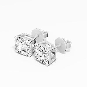 Statement Asscher ต่างหูสตั๊ดเพชร3.00 CTW Lab ปลูกในทองคำ14K 18K เครื่องประดับคุณภาพดีขายส่ง - Product Image 3