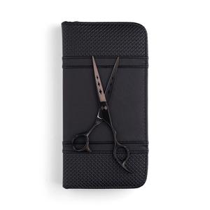 Tijeras de peluquero afiladas negras de alta calidad para la venta profesional de belleza OEM para salón y uso personal - Product Image 1