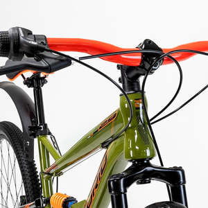 BICI MERCURIO di alta qualità KAIZER R29 VERDE MATE DS 21V 22171 29 pollici in lega di alluminio e acciaio forcella a disco e V sistema frenante - Product Image 6