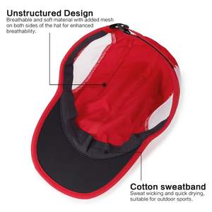 หมวกเบสบอลผู้ชายแบบ 6 แผง ผ้าทวิล ระบายอากาศ กันน้ำ ปรับขนาดได้ สไตล์วินเทจ พิมพ์ลายพัฟ แห้งเร็ว - Product Image 3