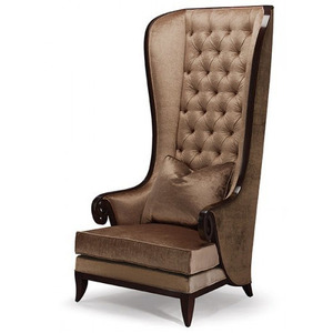 Sillón de Madera de Lujo, Tamaño King, Diseño Moderno con Respaldo de Ala, para Sala de Estar, Restaurante, Cafetería, Fiestas, Bodas, Muebles Decorativos - Product Image 2