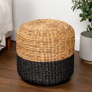 Proveedor líder en Vietnam de puf de jacinto de agua tejido a mano, taburete otomano de bajo precio - Product Image 5