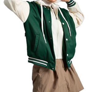 Chaqueta Verde Estilo Bomber Vintage Unisex para Invierno con Capucha y Forro de Algodón, Opciones al por Mayor - Product Image 3