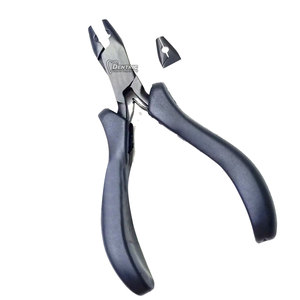 Pinzas Profesionales para Extensiones de Cabello de Uso en Salón, Mango Antideslizante, Acero Inoxidable, Herramienta para Micro Anillos y Cuentas de 1.5mm y 2.5mm Dentados - Product Image 3