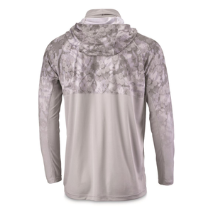 เสื้อแรชการ์ดผู้ชาย UPF 50+ ผ้าโพลีเอสเตอร์ 95% สแปนเด็กซ์ 5% ระบายอากาศดีเยี่ยม เหมาะสำหรับตกปลา แขนยาว มีฮู้ด พร้อมผ้าคลุมคอ - Product Image 4