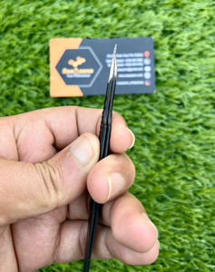 แหนบต่อขนตาสีดำทำด้วยมือพร้อมปลายแหลมทำจากสแตนเลสสตีลแข็ง - Product Image 2