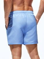 Short de bain imprimé léopard/vichy pour homme, 1 pièce, marque personnalisée, séchage rapide, respirant, logo avant, service OEM, vente en gros