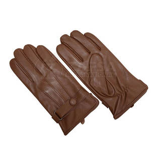 Guantes de conducción de cuero para hombre de alta calidad hechos a medida para uso al aire libre de moda de invierno en todos los tamaños - Product Image 1