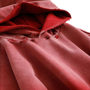 เสื้อมีฮู้ดผ้าคอตตอนสำหรับผู้ชาย, เสื้อมีฮู้ดผ้าหนาเนื้อหนาทำจากผ้าเฟรนช์เทอร์รี่เสื้อสวมหัวพิมพ์โลโก้ออกแบบได้ตามต้องการ - Product Image 2