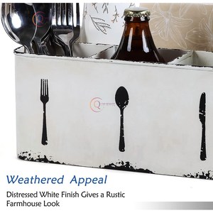 Porte-couverts galvanisé de conception élégante porte-ustensiles décoratif en métal de table qualité supérieure pour restaurant hôtel - Product Image 4