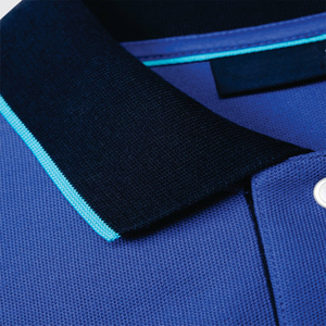 Polo personalizado para hombre en algodón poliéster patrón sólido tela de lona logotipo personalizado impresión y bordado - Product Image 3