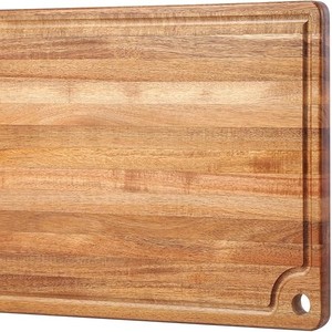 Juego de tabla de queso Apto para lavavajillas ecológico de madera de acacia incluye asa para dar forma a pizzas y picar alimentos - Product Image 6
