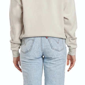 Jersey caqui para mujer, Sudadera con capucha coreana, 80% algodón peinado, 20% poliéster, estilo largo informal, ligero, ODM, insignia de invierno, forro polar bordado - Product Image 3