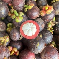 Zoete en sappige biologische Thaise mangosteen, koningin van de vruchten, in doos verpakt met tropische smaak, verse kwaliteit A, 8 kg, Khey TaladThai