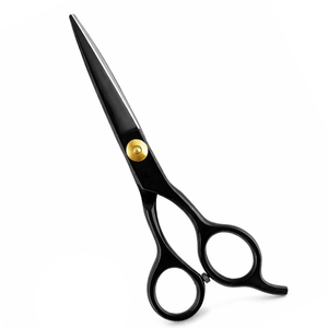 กรรไกรตัดผม 6.5 นิ้ว สีดำ สแตนเลส สำหรับช่างตัดผมมืออาชีพ ใช้ในร้านเสริมสวย รับทำโลโก้ตามสั่ง - Product Image 1