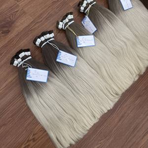 Ombre Color Cabello a granel Paquetes de cabello liso sedoso 100% Extensiones de cabello a granel Remy virgen humana - Product Image 2