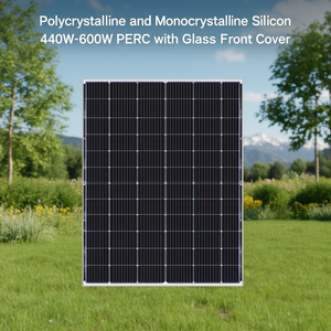 Panneau solaire en silicium polycristallin et monocristallin 440W-600W PERC avec couvercle avant en verre - Product Image 3