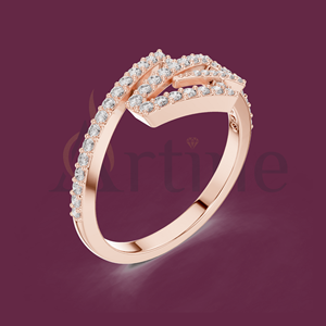 10K <b>Adjustable</b> <b>Silver</b> <b>Ring</b> with Crystal Stone Fashion Jewelry - Product Image 1