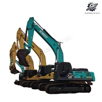 Excavatrice sur chenilles Kobelco SK350LC, 35 tonnes, grande pelle hydraulique lourde, moteur Hino J08E, excavatrice de construction japonaise d'occasion