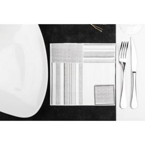 Tovaglioli Neri 40x40cm con Stampa Campos, Bambutex Naturale, 600 Pezzi, B2B - Product Image 3