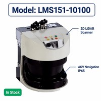 Scanner laser LMS151-10100, mesure de distance LiDAR 2D pour la navigation AGV, protection de sécurité, IP65, automatisation industrielle