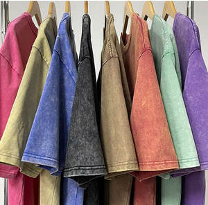 T-shirt surdimensionné Vintage délavé à l'acide pour hommes t-shirts graphiques Streetwear personnalisés grande taille 100% coton DTG imprimer vêtements pour hommes vierges - Product Image 2