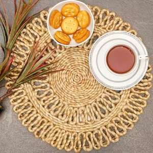 Vente chaude Écologique Réutilisable Jute Napperon Tissé À La Main Ensemble Personnalisable Vintage Salle À Manger Ambiance Ustensiles De Cuisine Vaisselle Utilisation - Product Image 4