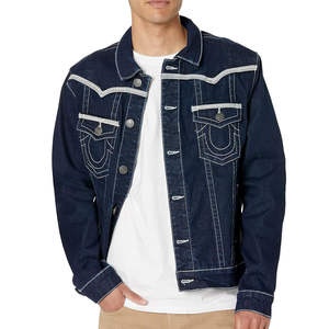Fabricante de Ropa al por Mayor, Chaquetas Vaqueras, Chaqueta Vaquera de Mezclilla para Hombre de Color Sólido Personalizada, Hecha en Pakistán, Servicio OEM - Product Image 1